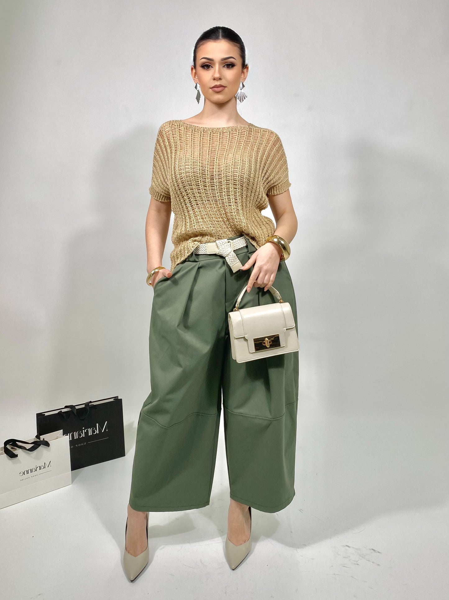 Blusa Traforata Gold