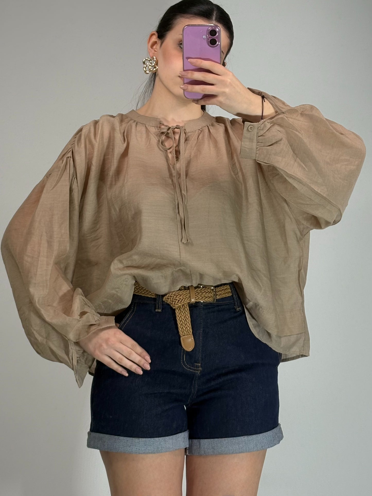 Pantaloncino con cintura