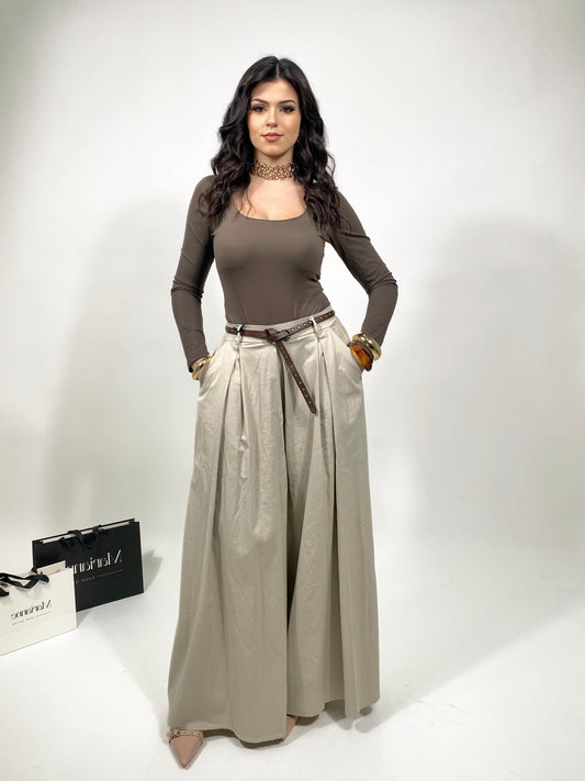 Pantagonna Sabbia con cinturino