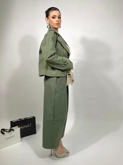 Pantalone Oliva con cintura