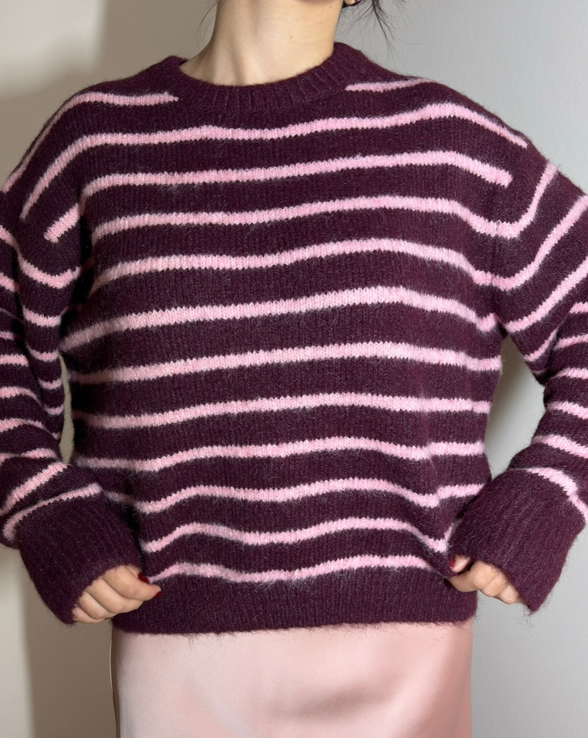 Maglione a righe