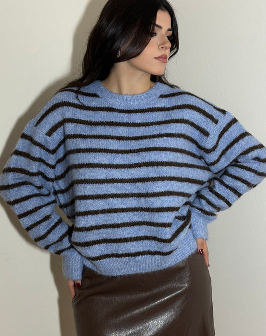 Maglione a righe