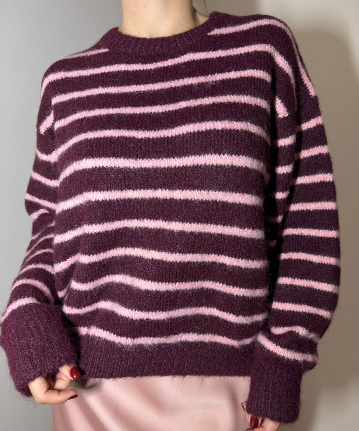 Maglione a righe